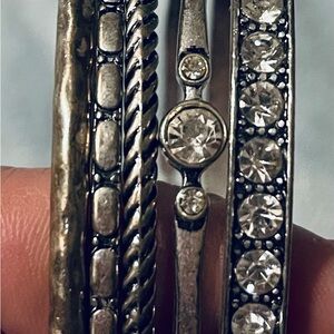 Premier Designs Silver and Gold Bracelet Set